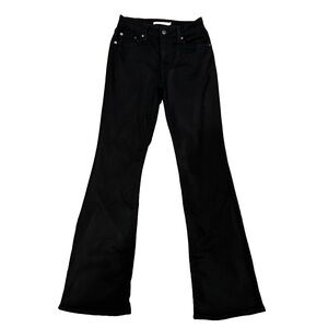 Levi Black 725 High Rise Bootcut Jeans Size 25